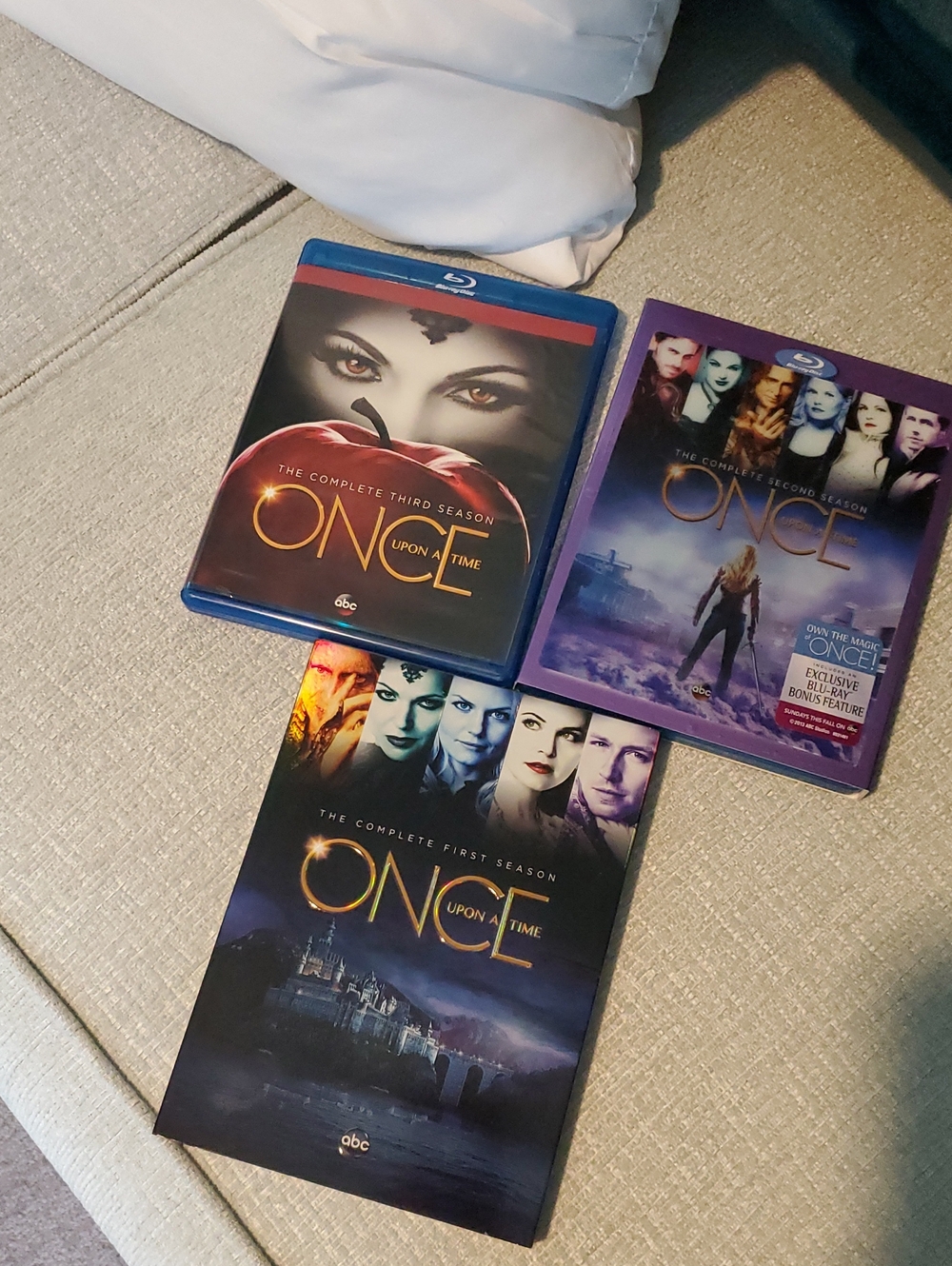 Once Upon A Time Seasons 1-3 Blu Rays And DVD